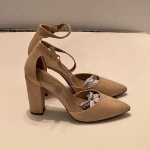 Dream Pairs Pointed Toe Chunky High Heel Pumps